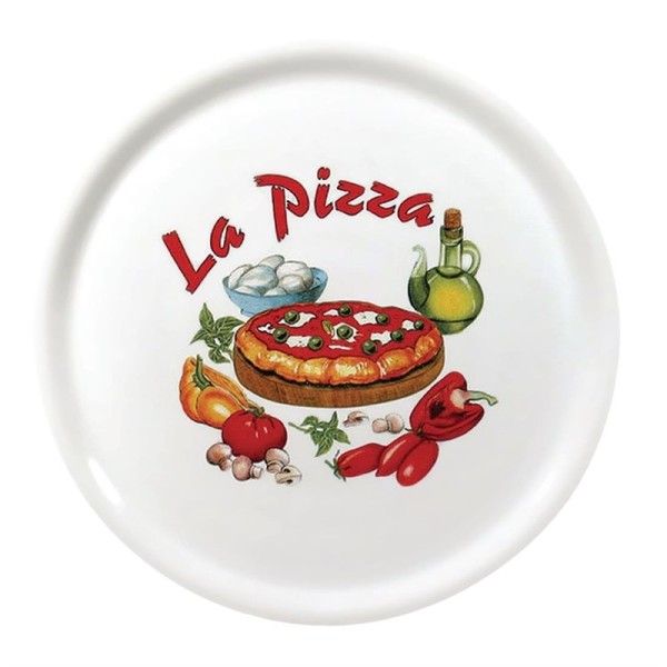 Saturnia Porzellan Pizzateller 31cm mit "La Pizza"-Verzierung