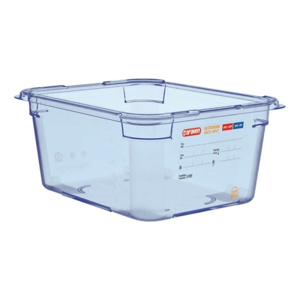 Araven GN1/2 ABS Lebensmittelbehälter blau 150mm