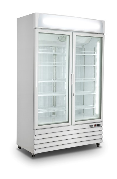 SARO Kühlschrank mit 2 Glastüren - weiß, Modell G 885