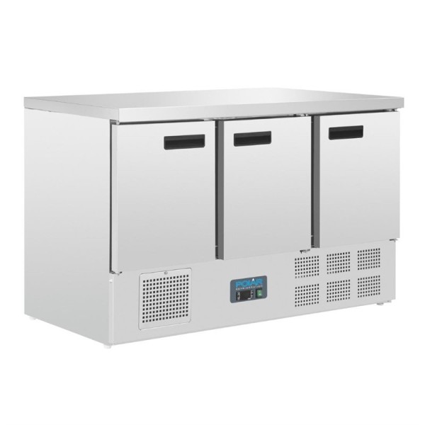 Polar Serie G Kühltisch 3-türig 368 Liter