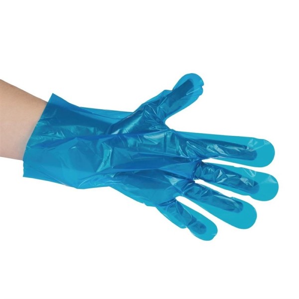 Vegware Compostable Food Prep Handschuhe Mittelblau (Packung mit 2400 Stück)