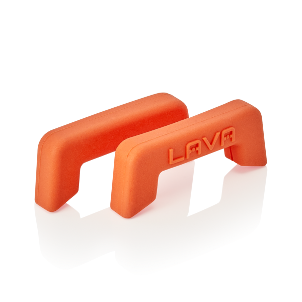 Silikongriffe Lava, 9,5 x 3,4 cm, orange