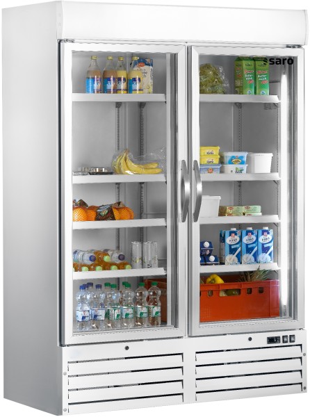 SARO Kühlschrank mit 2 Glastüren - weiß, Modell G 920