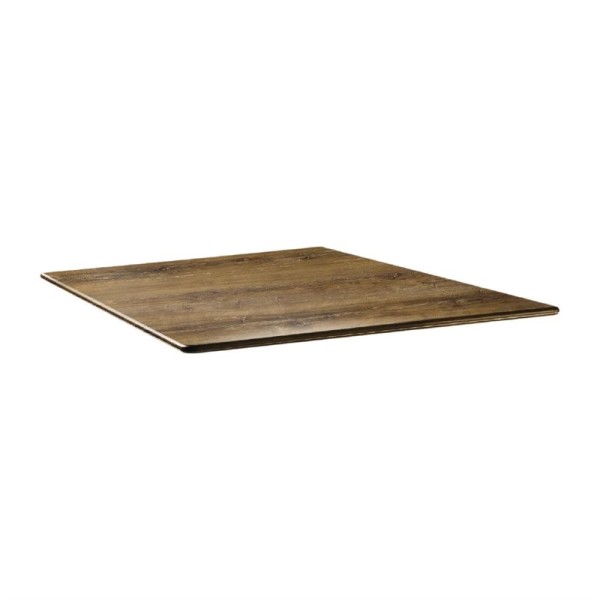 Topalit Smartline quadratische Tischplatte Atacama Kirschenholz 80cm